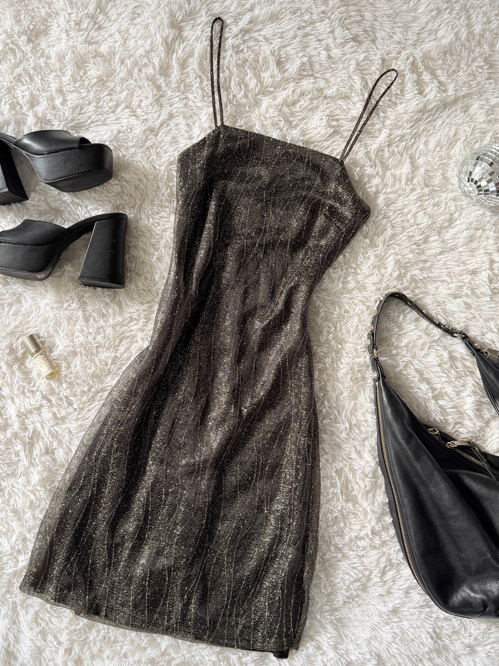 San Julian Black Midi Dress - Elegant Women's Dress